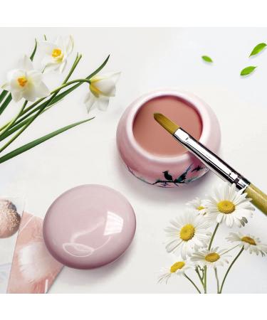 Miaija Nail Art Cup Porcelain Dappen Dish with Lid Nail Supplies Nail Liquid Bowl Manicure Ceramic Cup - Buy Online on GoSupps.com