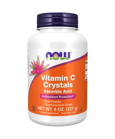 NOW Supplements Vitamin C Crystals (Ascorbic Acid) Powder  Antioxidant Protection* 8-Ounce 8 Ounce - Buy Online on GoSupps.com