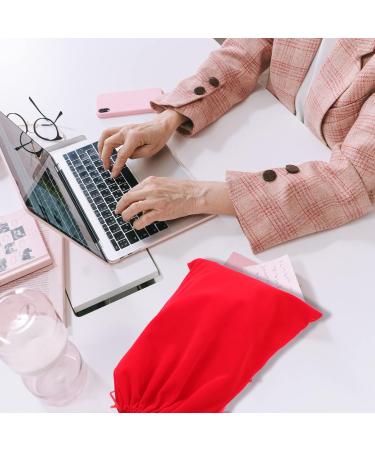 VINTORKY 3pcs Hair Dryer Storage Bag Hair Blower Pouches Large Storage Bag Drawstring Pouches Flannel Red - Buy Online on GoSupps.com