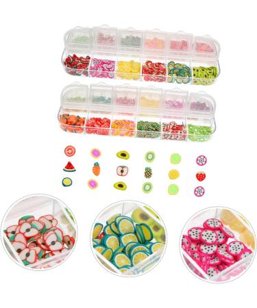 Housoutil 4 Boxes 12 Clay Nail Art Slices Flower Nail Decor Fruit Stickers Nail Art Polymer Slices Watermelon Nail Art Slices Nail Slices Fruit Stickers for Nails Manual 3d 0.5X0.5CMx2pcs Assorted Colorx2pcs - Buy Online on GoSupps.com
