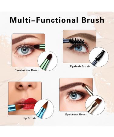 Simarro 4 in 1 Makeup Brush Set - Portable Travel Size Multicolor Makeup Brushes for Foundation Concealer Eyebrow and Eyeshadow - International Shipping Available - Buy Online on GoSupps.com