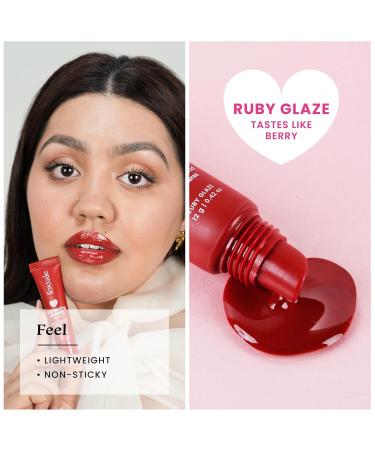Brightening Lip Balm for Dark Lips | Brightens Pigmented Lips | Hydrates Lips | Lip Balm - Ruby Glaze 12gm - Buy Online on GoSupps.com