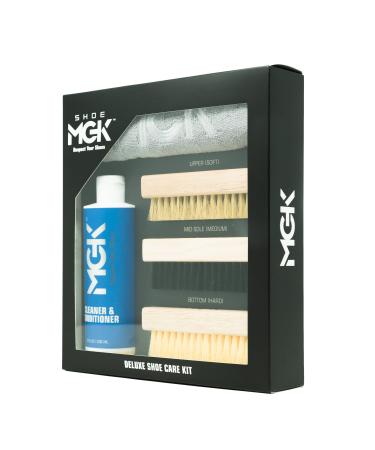 SHOE MGK Deluxe Kit - Shoe Care Kit for Cleaning White Shoes, Athletic Shoes, Sneakers, Tennis Shoes, and More - Keep Your Kicks Fresh with the Right Brush for the Occasion.