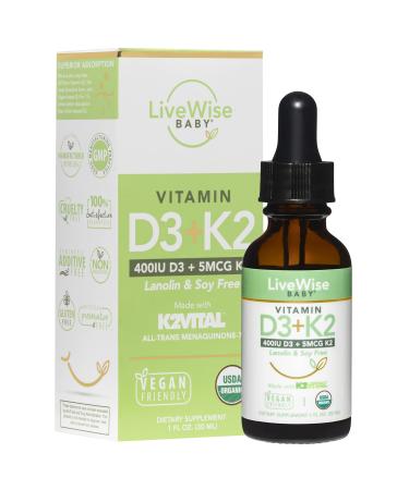 Vitamin D3 and Vitamin K2 Liquid Drops  Baby Vitamin D Drops for Infants w/ Vitamin K for Optimal Absorption  Vitamin D3 K2 Supplement w/ Organic MCT Oil Supports Healthy Bones Brain Immune System - Buy Online on GoSupps.com