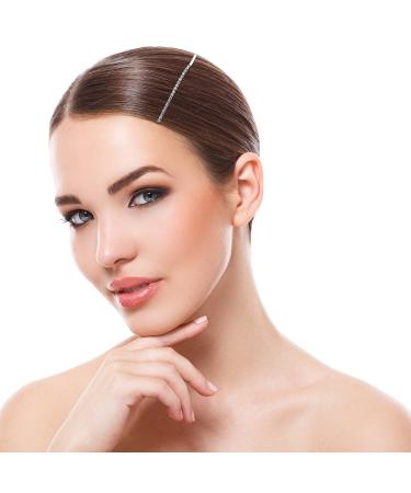 TecUnite 16 Piece Rhinestone Bobby Pin Set - Clear Crystal Hair Clips for Women and Girls (White) - Buy Online on GoSupps.com