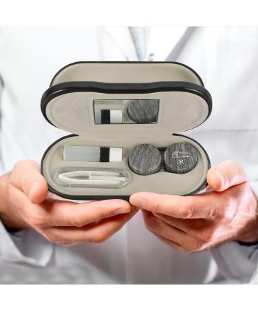Shop Cabilock 2-in-1 Sunglasses & Contact Lens Case - Stylish PU Leather Travel Kit - Buy Online on GoSupps.com