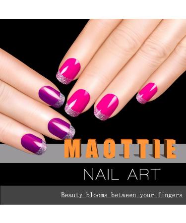 Shop Medium Coffin Press On Nails - Colorful Flower Designs Glossy Glitter Acrylic 24 Pcs Full Cover Nails for Women - International Shipping Available - Buy Online on GoSupps.com