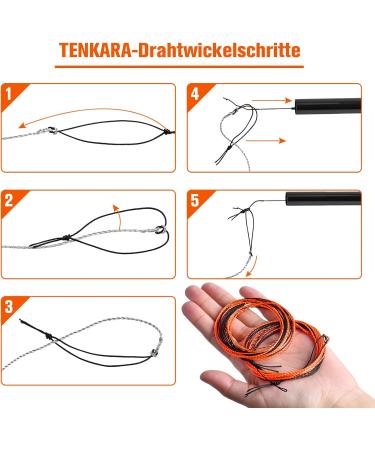 Goture Tenkara Fishing Line - 12ft Conical Swimmer Polyester Cord 2-Pack Braided Tipper Ring Red - Perfect for Fly Fishing - Buy Online on GoSupps.com
