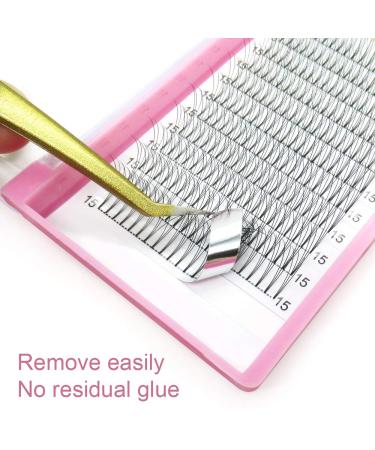 Buy 3D-D-0.10-10 Short Stem Eyelash Extensions | Volume Eyelash Fans | 0.10 D Curl | 12 Pieces Per Pack - Buy Online on GoSupps.com
