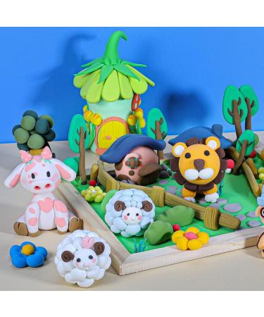 CiaraQ Modeling Clay Kit - 24 Colors Air Dry Ultra Light Clay - Safe & Non-Toxic - Great Gift for Kids - Buy Online on GoSupps.com