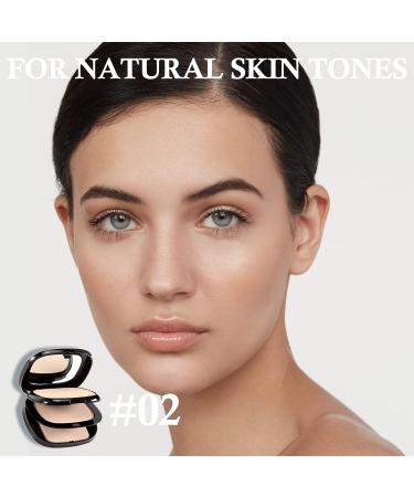 Boobeen 2 Layers Setting Pressed Powder Makeup Oil Control Setting Powder Foundation Pressed Face Powder Compact Long-Lasting Matte Finishing Powder Light Shade Powder Flawless Lightweight - Buy Online on GoSupps.com