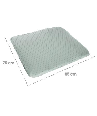 Roba Organic Clamping Cover for Changing Pads - GOTS Certified Organic Cotton Removable Cover 75x85 cm - Lil Planet Frosty Green - Buy Online on GoSupps.com