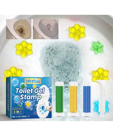 Toilet Gel Toilet Stain Removal Cleaning Air Freshener Flower Fragrance Bathroom Deodorizer Bowl Cleaner Toilet Gel Printing Cleaner (1PC) - Buy Online on GoSupps.com