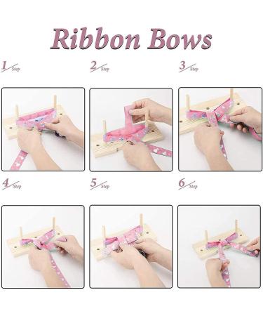 YUIO Bow Maker for Ribbon Wreaths - Double Sided Wooden Tool for Handmade Gift Bows and Home Decorations - Buy Online on GoSupps.com