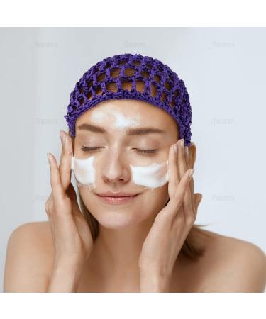 AUEAR Mesh Crochet Hair Net Thick Short Hair Net Snoods Cover Women Hairnet for Sleeping Multicolor One size - Buy Online on GoSupps.com