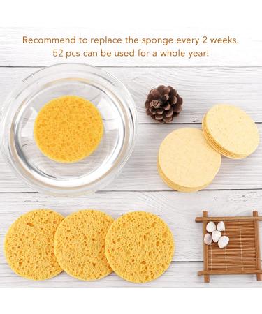 52-Count Compressed Facial Cleaning Sponges for Face Cleansing and Exfoliating | SPA Massage Sponges | 52 Count (Pack of 1) - Buy Online on GoSupps.com