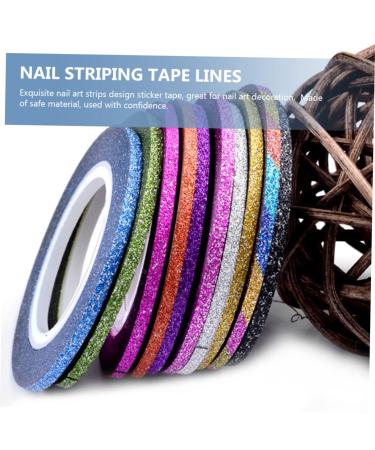 Healeved 60 Pcs Adhesive Line Sticker Flash Tape Color Tape Epoxy Colored Duct Tape Colorful Tape Manicure Sticker Washi Tape Dispenser Decor Gold and Silver Thread Nail Stickers - Buy Online on GoSupps.com