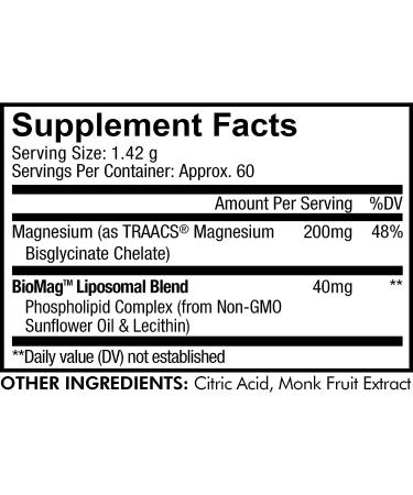 Codeage Magnesium Glycinate Powder Supplement 2-Month Supply - Bisglycinate Chelate, Unflavored, Liposomal Delivery - Chelated Magnesium Powder Mineral - Non-GMO Vegan - 3 oz - Buy Online on GoSupps.com