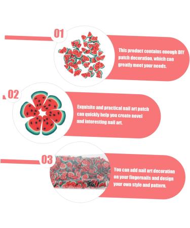 FRCOLOR 4 Pieces 5 Decorative Ornaments DIY Accessories for Nail Salons Face Ice Cubes Mobile Phone Shell Ornament Fruit Slices Nail Art Animal Decor Polymer Clay Manicure Charm - Buy Online on GoSupps.com