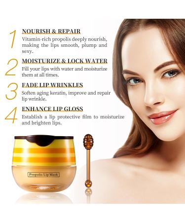 LSxia Bee Balm Honey Lip Mask - Hydrating & Moisturizing Lip Care for Dry Cracked Lips - Buy Online on GoSupps.com