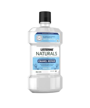 Listerine Naturals Enamel Repair Mouthwash - Herbal Mint, 500 mL | Restore Tooth Enamel & Freshen Breath - Buy Online on GoSupps.com