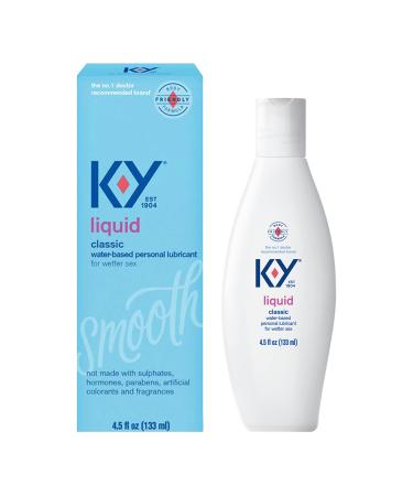 K-Y, Liquid Water Based Personal Lubricant, 5 Ounce 4.5 Fl Oz (Pack of 1)
