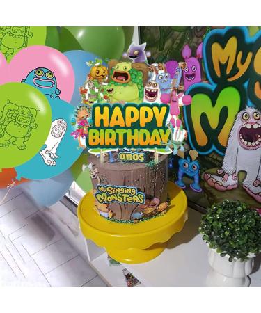 37pcs My Singing Monster Birthday Decorations Singing Monster Cupcake Toppers Monster Birthday Cake Toppers Singing Monster Party Decorations Themed Party Cake Decorations Supplies - Buy Online on GoSupps.com