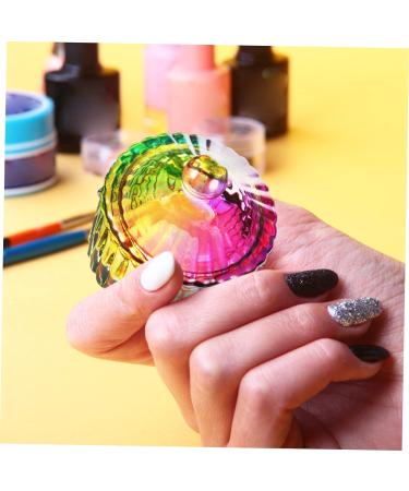 minkissy 10 Pcs Colorful Crystal Cup Nail Tips for Acrylic Nails Professional Monomer Dappen Dishes Nail Art Cup Nail Art Dappen Dish Acrylic Nail Brush Glass Storage Box Liquid - Buy Online on GoSupps.com