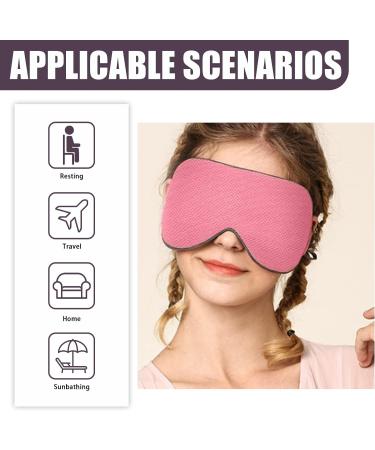 Double Sided Sleep Mask | Warm/Cool Super Soft Eye Cover | Adjustable Strap | Blackout Blindfold for Women/Men | Travel Nap | Purple/Pink - Buy Online on GoSupps.com