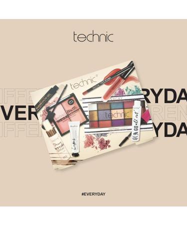 Technic 8Pc Full Face Make Up Gift Set - Vegan & Cruelty Free - 8 Full Size Products for Eyes, Face & Lips - Ideal for Makeup Enthusiasts - Buy Online on GoSupps.com