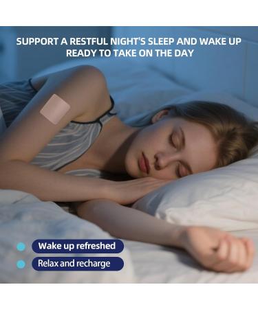 Natural Sleep Support Patches for Adults 30 Count, 30-Day Supply Gentle Transdermal Delivery with Melatonin, Magnesium, Valerian Root & Hops for Calm, Restful Nights and Balanced Overnight Comfort - Buy Online on GoSupps.com