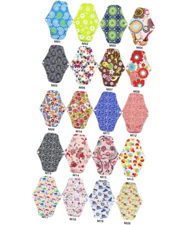 Bamboo Reusable Feminine Cloth Pads - Eco-Friendly Menstrual Napkin for Women - M11 - 1 Count - Buy Online on GoSupps.com