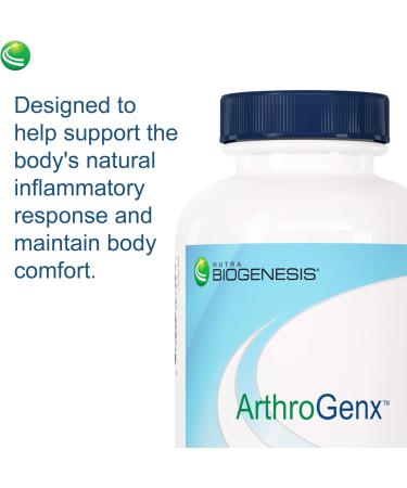 Nutra BioGenesis ArthroGenx - Turmeric Ginger & MSM for Joint Support | 150 Capsules - Natural Inflammation Relief - Buy Online on GoSupps.com