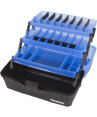 Flambeau Outdoors 6383FB 3-Tray Classic Tackle Box - Portable Organizer Frost Blue/Black - Buy Online on GoSupps.com