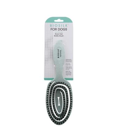BioSilk for Dogs Eco-Friendly Grooming Brush for Dogs in Mint Green  Easy to Hold Ergonomic Handle Dog Brushes Best Pet Brush for Dog Grooming and Detangling