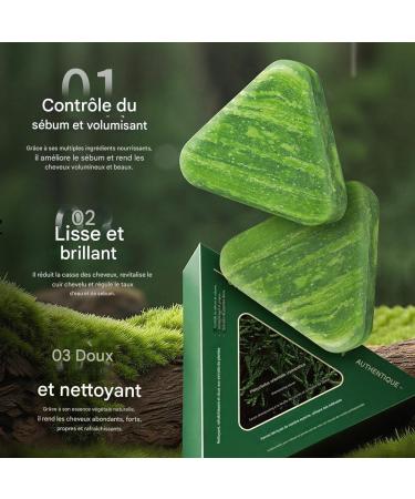Solid Hair Shampoo Soap | Deep Cleansing Anti-Shine Shampoo | Light Hair Care for Young Men Women Teen Family - Buy Online on GoSupps.com