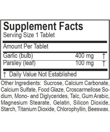 Garlic Plus Parsley - 110 Tablets - Buy Online on GoSupps.com