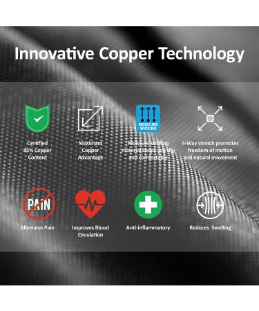 Suptrust Arthritis Gloves - Copper Infused Compression Gloves for Men & Women - Relieve Hand Pain - Comfortable Fit - Medium Size - 1 Pair - Black - Buy Online on GoSupps.com
