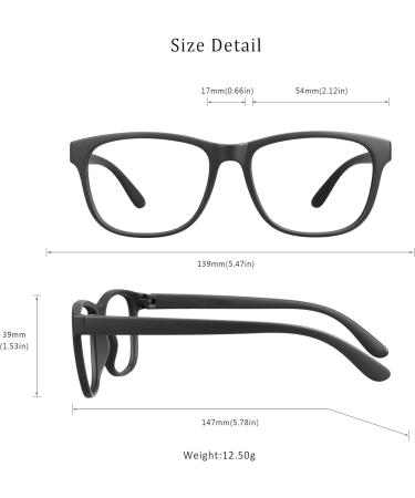 LifeArt Blue Light Blocking Glasses - UV400 Transparent Lens Anti Eyestrain & Scratch - Unisex Computer & Reading Glasses (LA_Milo No Magnification - Buy Online on GoSupps.com