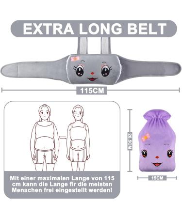 Motolimo 1L Rubber Hot Water Bottle with Cover Ideal for Neck Shoulder and Leg Relief | International Shipping Available - Buy Online on GoSupps.com