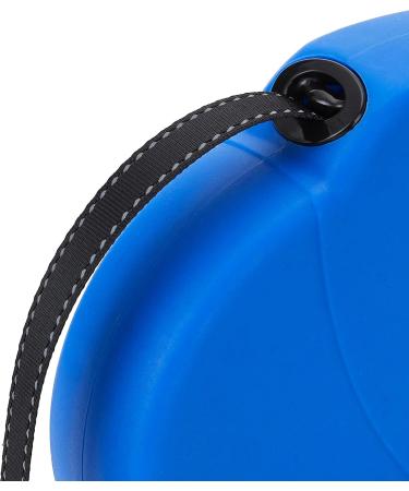 Ddoxx Dog Leash - Reflective Nylon Bite-Proof Roller Break & Lock System 4m for Dogs Up to 10kg - Blue - Buy Online on GoSupps.com