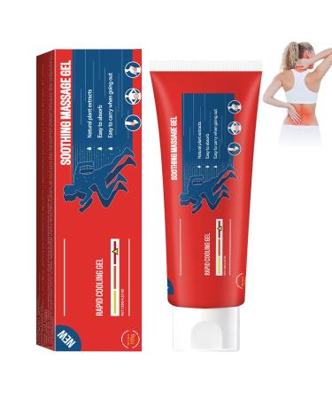 Joint Gel - Soothing Massage Cream Natural Comfort Gel for Knee Neck Back & Muscle Absorb Quickly Portable and Non-Greasy Formula 4.23oz