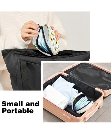 Sunflower Print Sanitary Napkin Storage Bag - Menstrual Pad Pouch for Women - Color 11 - Buy Online on GoSupps.com
