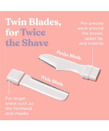 Dermaplane Hair Removal Refill Set - Exfoliate and Smooth Skin with Skin First Blades for Women (4 Shave Sets, 8 Blades) - Buy Online on GoSupps.com