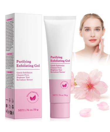 Purifying Exfoliating Gel Face Facial Exfoliator Cleanser Gentle Face Scrub Exfoliating Gel Purifying for Facial & Body Deep Cleansing Regulates Water & Oil Balance Smoother & Softer 1.76 Fl Oz