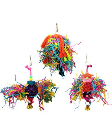 Balacoo 6 Pcs Parrot Toys Parakeet Bird Cage Wooden Toy Bird Toy Parrot Silk Balls Tool The Bird The Bell - Buy Online on GoSupps.com