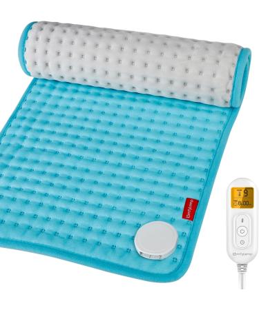 Comfytemp Electric Heating Cushion - 9 Temperature Levels Washable 31x61cm with Velcro 1-9H Auto Switch-Off Ideal for Back Shoulder and Leg Relief - International Shipping Available - Buy Online on GoSupps.com