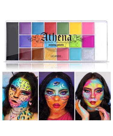 UCANBE Athena Face & Body Paint Oil Palette - Professional Non-Toxic Safe Makeup Kit for Halloween, Parties, Kids & Adults - Buy Online on GoSupps.com