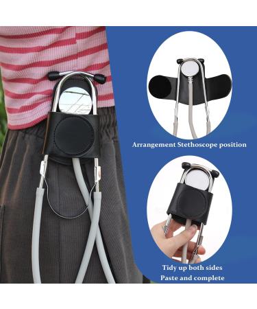 Powerful PU Leather Stethoscope Holder Belt Clip Universal Fit for Nurse Cardiologist Doctor Paramedics Emts - Buy Online on GoSupps.com