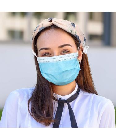 12-Piece Button Headbands for Mask | Boho Stretchy Cross Knotted Headbands for Women | Non-Slip Turban Headwrap for Nurses & Doctors - Buy Online on GoSupps.com